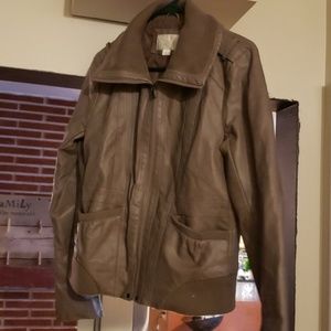 Exhilaration jacket faux leather